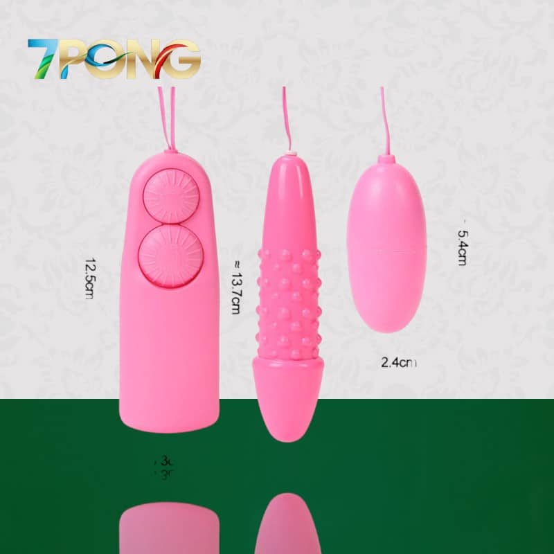 Trứng Rung Tình Yêu 2 Đầu Nhựa - 1 Đầu Gai Lớn _ 7PONG MSP03 _ Cửa Hàng Đồ Chơi Tình Yêu