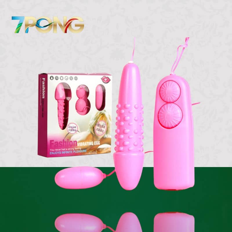Trứng Rung Tình Yêu 2 Đầu Nhựa - 1 Đầu Gai Lớn _ 7PONG MSP03 _ Cửa Hàng Đồ Chơi Tình Yêu